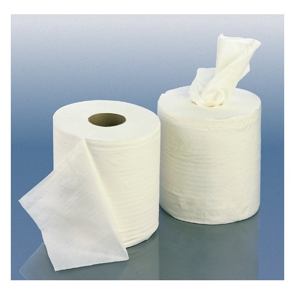 Portarrollos papel higiénico industrial ABS blanco especial hoja/hoja -  Máxima limpieza - Productos de Limpieza Industrial