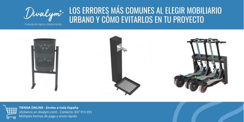 Los errores más comunes al elegir mobiliario urbano y cómo evitarlos en tu proyecto
