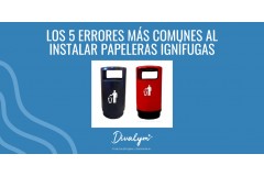 Los 5 errores más comunes al instalar papeleras ignífugas