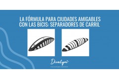 Separadores de carril de bici: la fórmula para ciudades amigables con las bicis